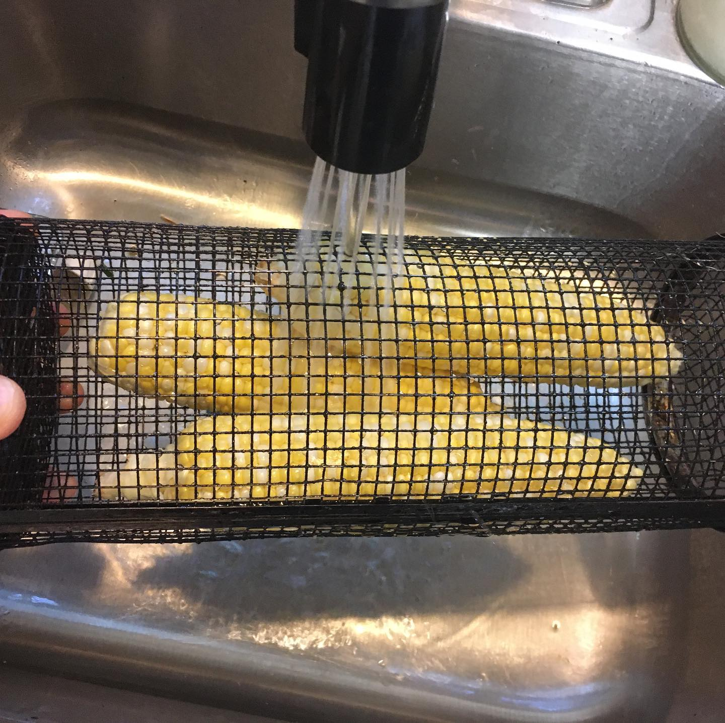 🔥Summer Hot Sale-BBQ outdoor grill net / Barbecue stainless steel wire mesh cylinder